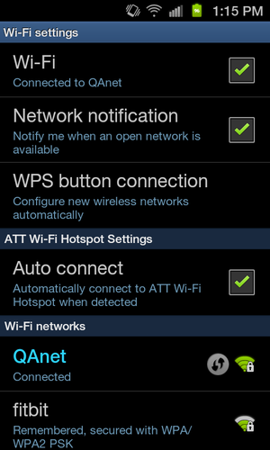 Modification de réseau sur un appareil Android : Paramètres Wi-Fi